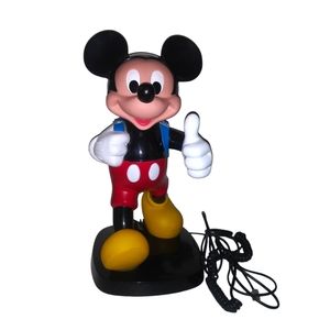 Vintage Disney Mickey Mouse Phone with Backpack Receiver 80S TYCO